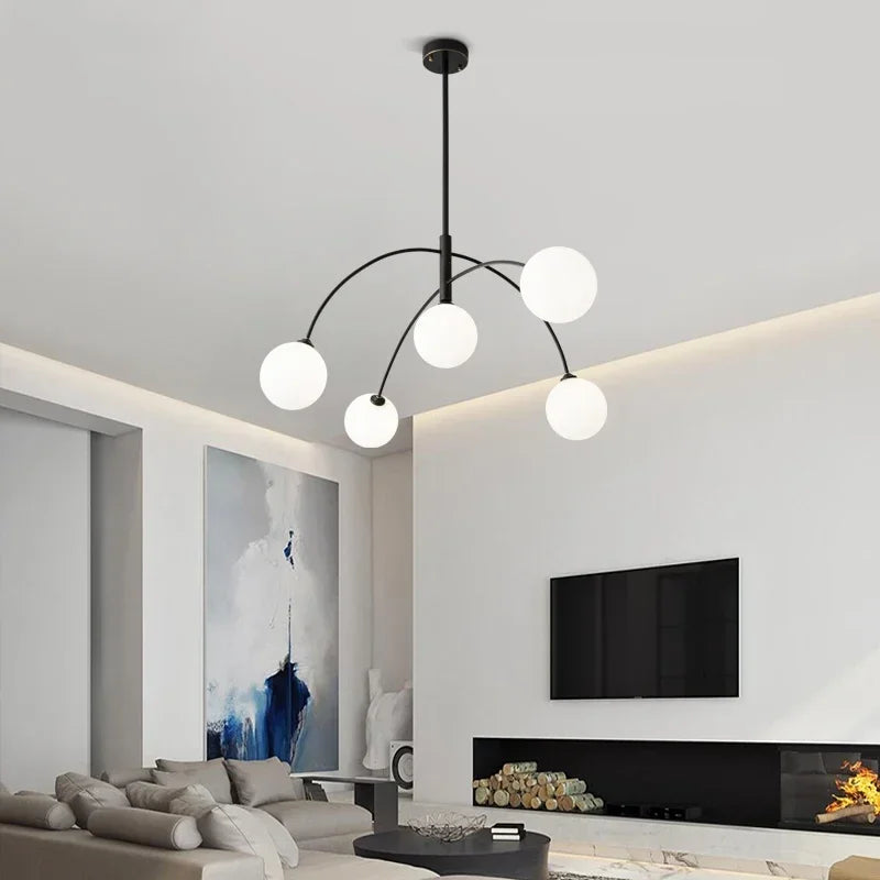 Modern minimalist LED pendant light for elegant interiors - vue 3 sur 8
