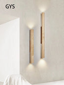 Long stone LED wall light