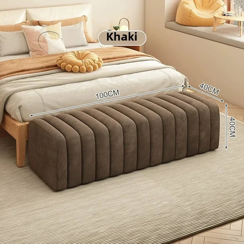 modern design shoe bench with soft and comfortable footrest - vue 12 sur 26
