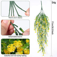 Artificial hanging plant floral decor for home and parties