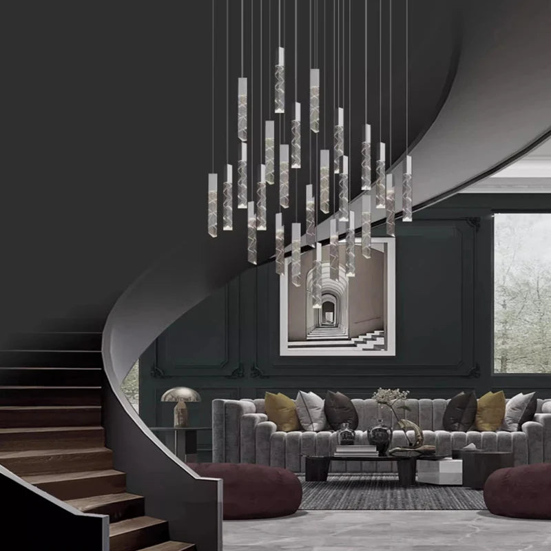 Luxury crystal LED chandelier for elegant lighting