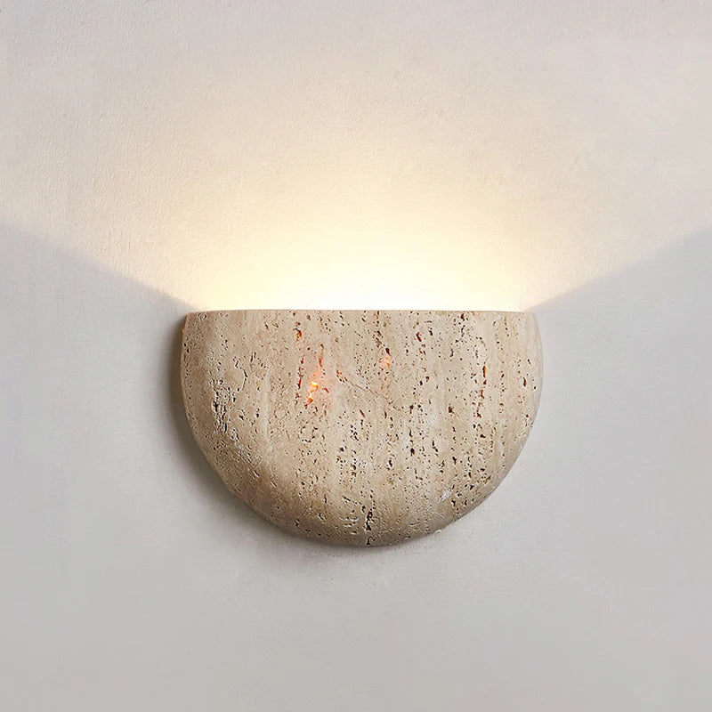 Yellow stone wall light home decor staircase corridor bedroom headboard LED