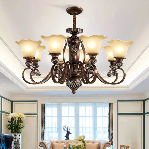 Nordic vintage-style chandelier for elegant indoor lighting - vue 2 sur 13