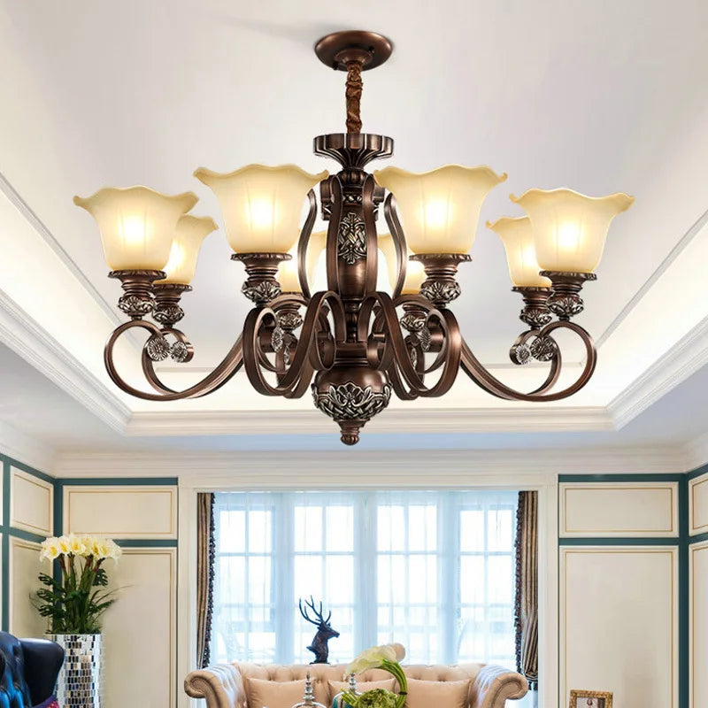 Nordic vintage-style chandelier for elegant indoor lighting