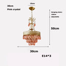 Crystal teardrop LED chandelier for interior decoration