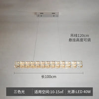 Modern crystal chandelier with simple and elegant pendant