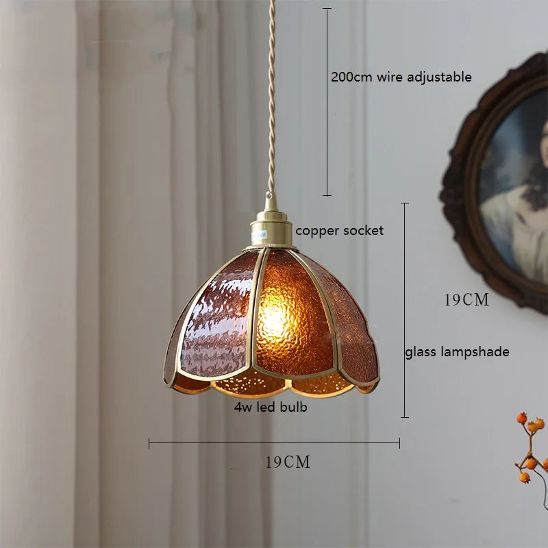 iwhd modern glass copper butterfly LED hand lamp - vue 28 sur 28