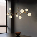 Minimalist glass chandelier for elegant lighting