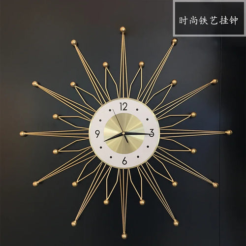 Nordic Wall Clock for Living Room, Modern Minimalist Home Clock, Atmosphere Fashion, Decorative Wall Watch, 50 cm, 60 cm, 80 cm - vue 4 sur 6