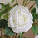 3 artificial rose heads for wedding and bedroom decor