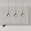 Modern minimalist Italian designer glass chandelier