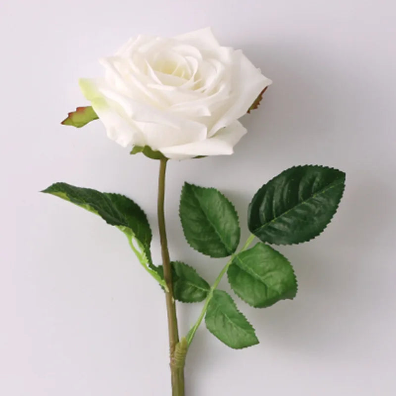 Artificial latex rose flowers for elegant decor