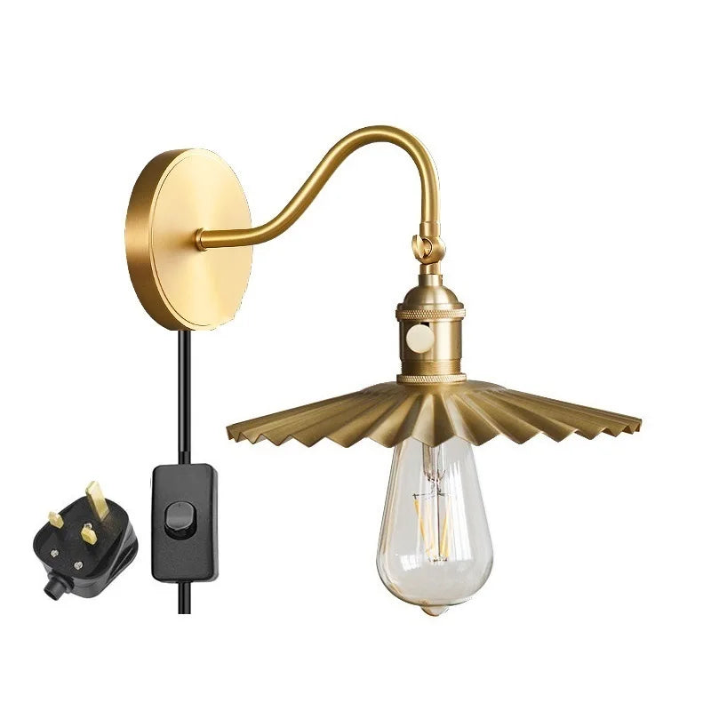 Modern adjustable copper LED wall light - vue 11 sur 23