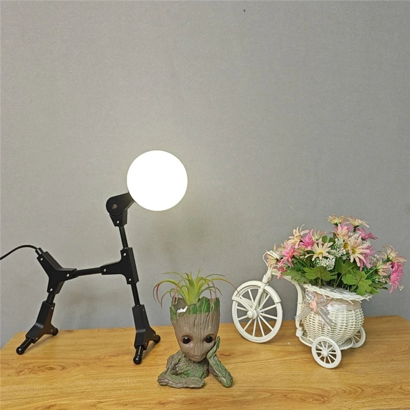 Abstract animal iron floor lamp nordic decor - vue 4 sur 7