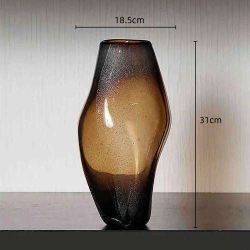 transparent glass vase for flowers and terrarium elegant decoration - vue 9 sur 8