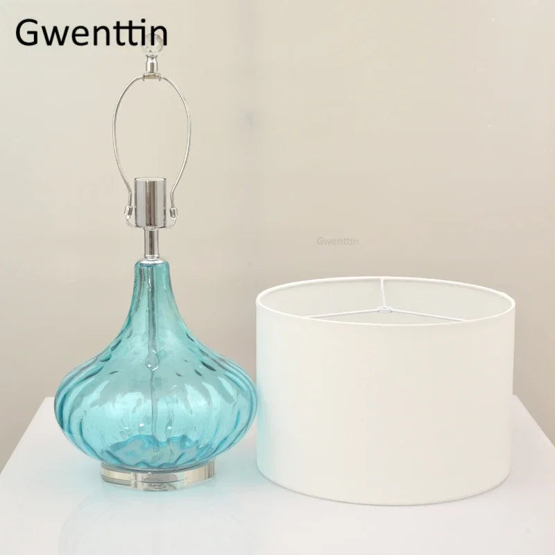 Modern water ripple table lamp for interior decoration - vue 3 sur 6