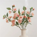 Artificial silk rose bouquet for interior decoration