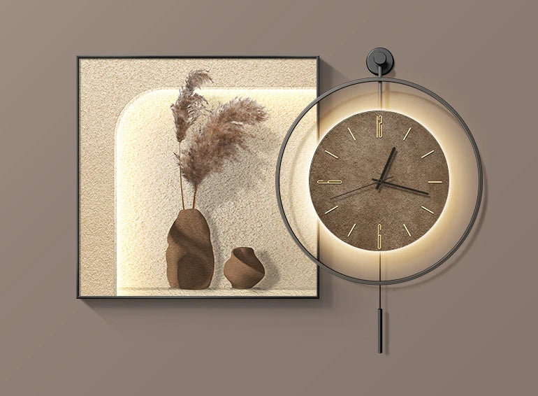 large size wall clock classic design modern metal