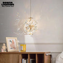 Modern luxury pendant light with luminous diamond design