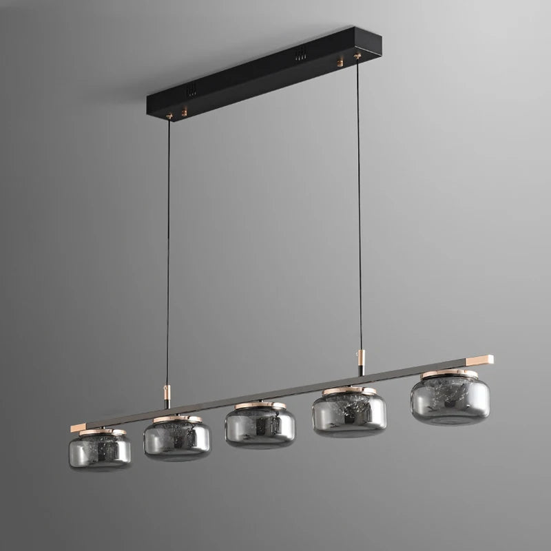 High-end Italian minimalist chandelier for modern lighting - vue 4 sur 12