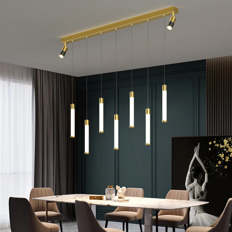 Modern energy-saving chandelier for a warm atmosphere