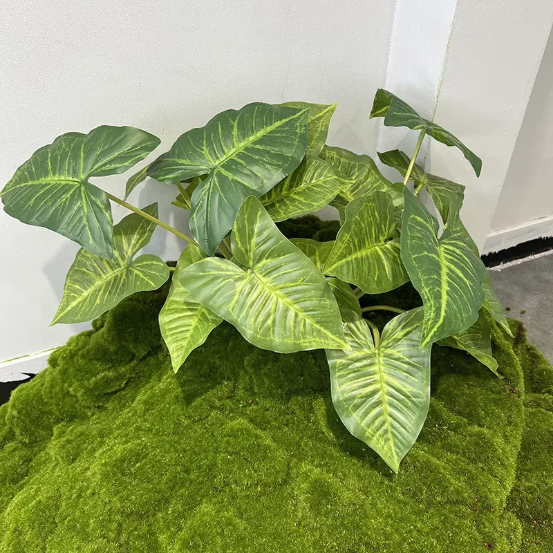 Artificial palm leaf plants floral decor for businesses