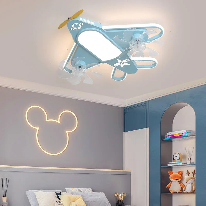 Nordic LED airplane ceiling light for modern children's room - vue 3 sur 10