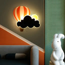 Children's hot air balloon cloud LED wall light
