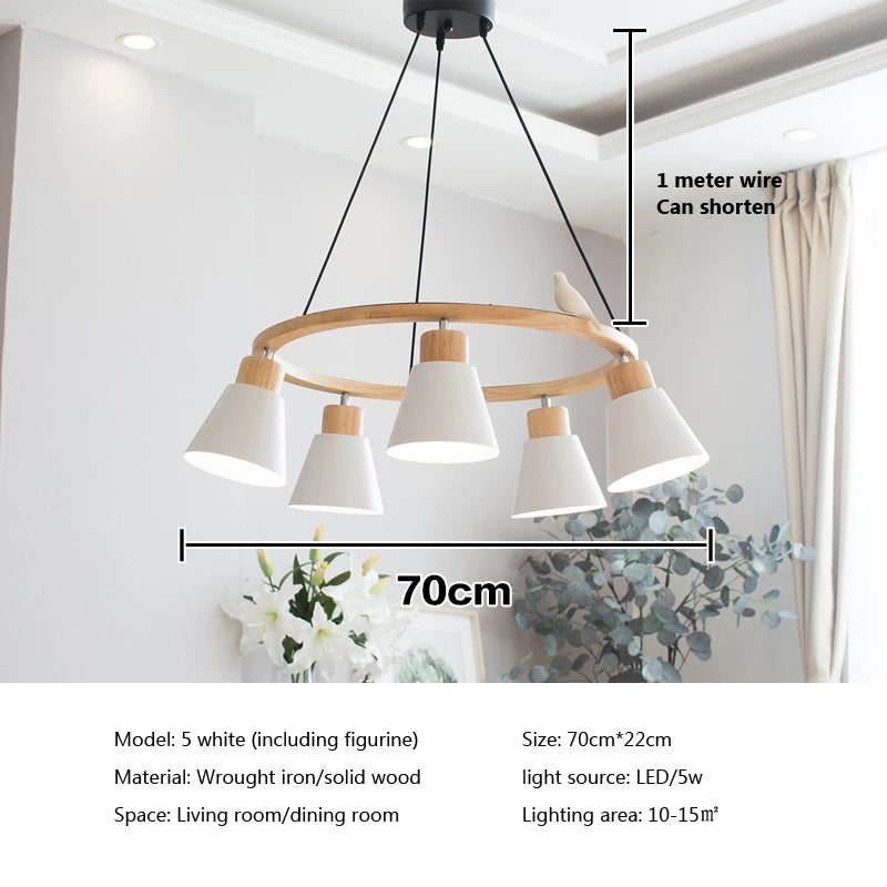 Macaron modern Nordic pendant lamp - vue 14 sur 18