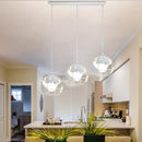 metal pendant lamp globe lampshade modern industrial style