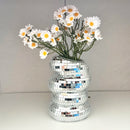 spiral vase disco ball modern decoration for flowers