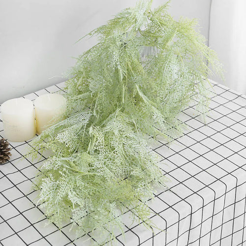 Nordic style plastic ceiling light with faux wall plants - vue 5 sur 9
