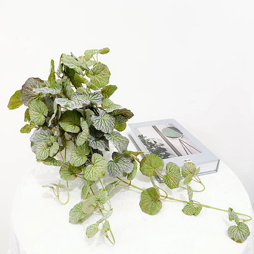 Artificial hanging plants begonia and silk fern vines - vue 5 sur 6