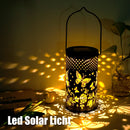 Retro solar lamp for garden and outdoor decor