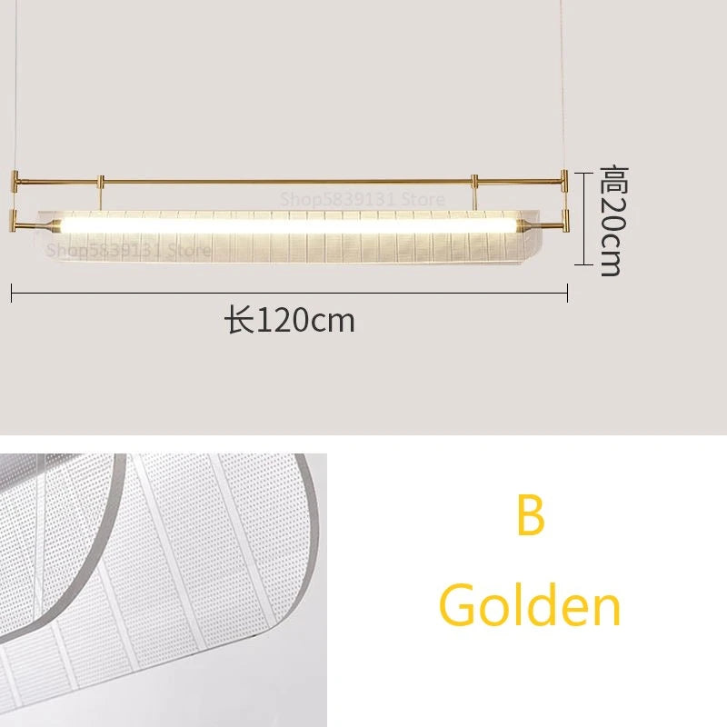 Modern Italian minimalist acrylic LED pendant light