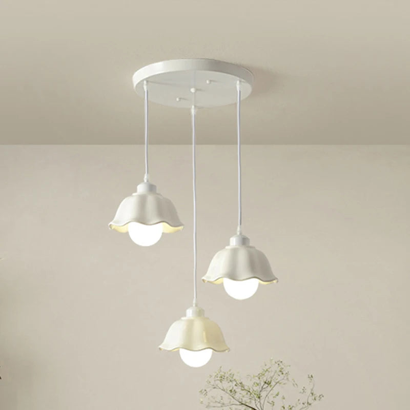 Modern glass chandelier for elegant decorative interiors