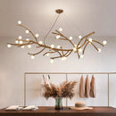 Modern design LED branch chandelier