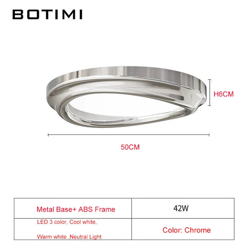 Modern art deco chrome ceiling light - vue 8 sur 7