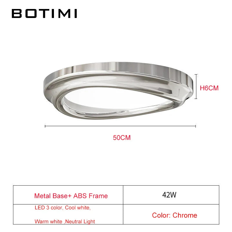 Modern art deco chrome ceiling light - vue 7 sur 7