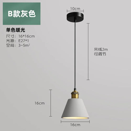 Industrial style LED pendant light - vue 21 sur 22