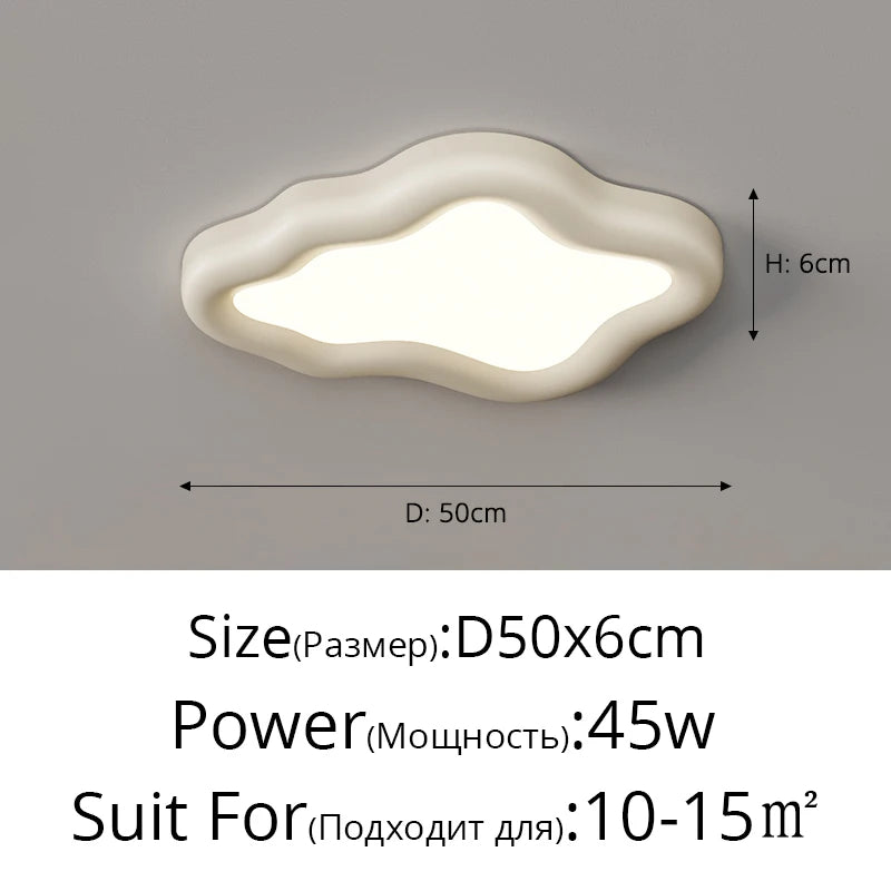 Modern simple nordic creative resin ceiling light