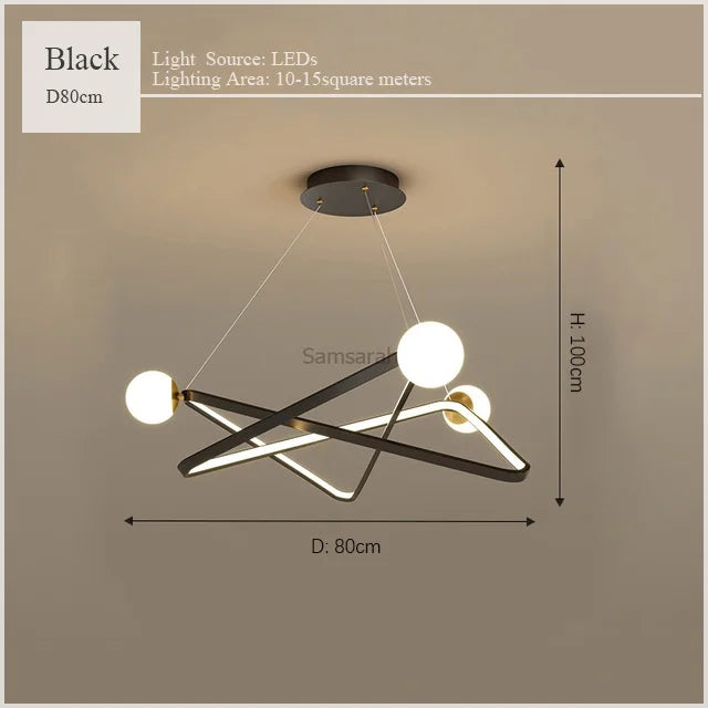 Modern nordic pendant light for elegant interiors