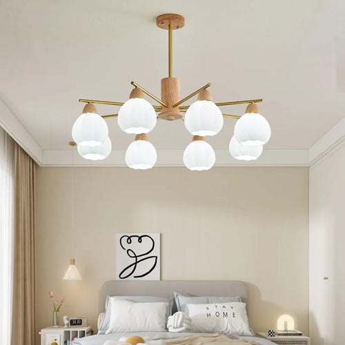 Wooden chandelier for modern and stylish decor