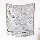 Bohemian pastoral landscape throw for sofa and decorative living room