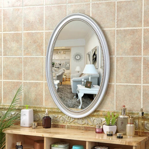 Nordic oval decorative mirrors hanging in macrame - vue 10 sur 12