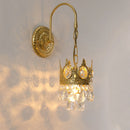Retro crystal wall light for elegant interior decor