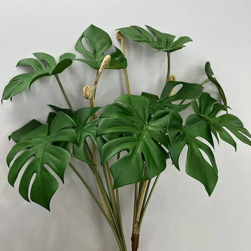 Artificial monstera leaves for indoor decoration green plants - vue 6 sur 8