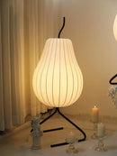 Wabi sabi Japanese style silk floor lamp interior decor