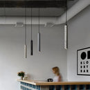 Terrazzo bar cement minimalist pendant light for dining room, bedroom, or bedside, industrial style single-head lamp
