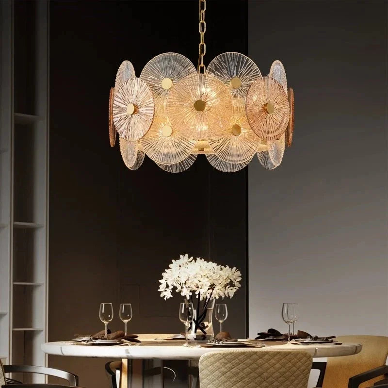 Modern glass designer chandelier for interior decoration